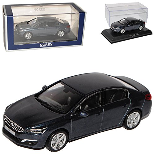 Norev Peugeot 508 Limousine Blau Grau Ab Facelift 2014 1/43 Modell Auto von Norev B-M-W