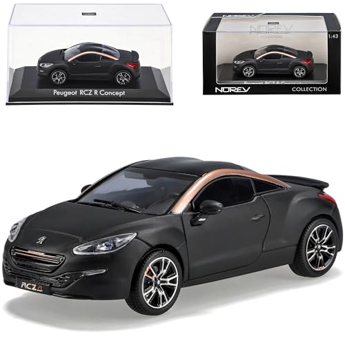 Norev Peugeot RCZ R Coupe Matt Schwarz mit Gold Ab Facelift 2013 1/43 Modell Auto von Norev B-M-W