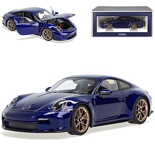 Norev Porsche 911 992 GT3 Touring Package Coupe Blau Metallic Neue Generation Ab 2019 1/18 Modell Auto mit individiuellem Wunschkennzeichen von Norev B-M-W