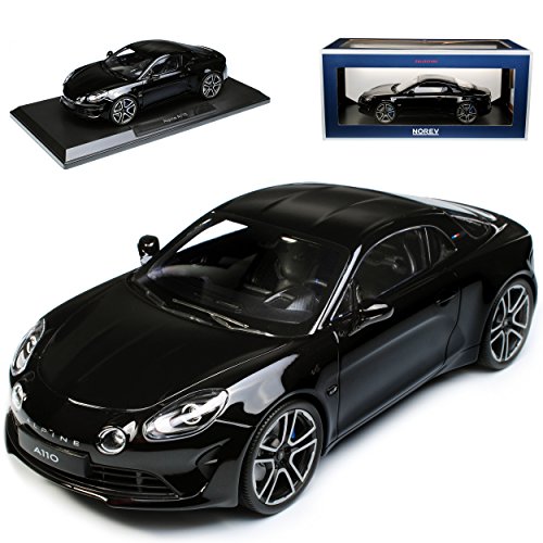 Norev Renautl Alpine A110 Coupe Schwarz Premiere Edition Ab 2017 1/18 Modell Auto mit individiuellem Wunschkennzeichen von Norev B-M-W