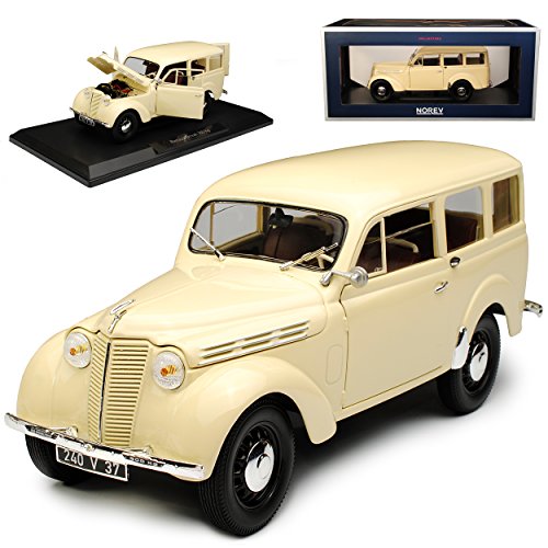 Norev Renautl Break 300 kg Juvaquatre Ivory Beige 1951 1/18 Modell Auto von Norev B-M-W