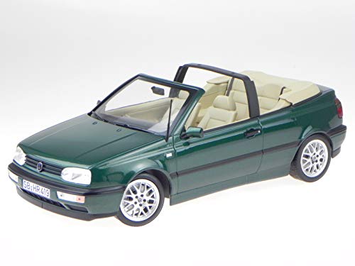 Norev VW Golf 3 Cabrio 1995 blau grün metallic Modellauto 188431 1:18 von Norev B-M-W