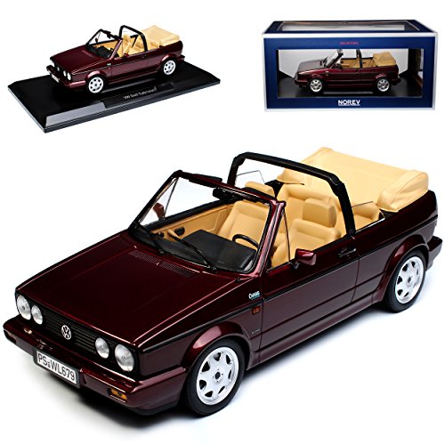 Norev Volkwagen Golf I Cabrio Dunkel Rot Metallic 1979-1993 1/18 Modell Auto von Norev B-M-W