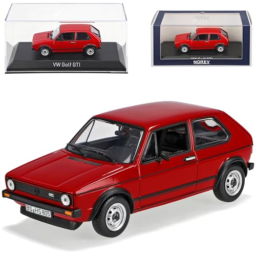 Norev Volkwagen Golf I GTI Rot 3 Türer 1974-1983 1/43 Modell Auto von Norev B-M-W