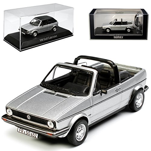 Norev Volkwagen Golf I Silber Cabrio mit abnehmbarem Dach 1979-1993 1/43 Modell Auto von Norev B-M-W