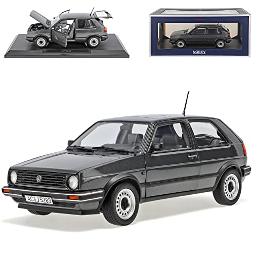 Norev Volkwagen Golf II CL Grau Metallic 1983-1992 1/18 Modell Auto mit individiuellem Wunschkennzeichen von Norev B-M-W