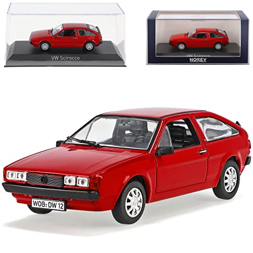 Norev Volkwagen Scirocco II GT Coupe Rot 1981-1992 1/43 Modell Auto mit individiuellem Wunschkennzeichen von Norev B-M-W