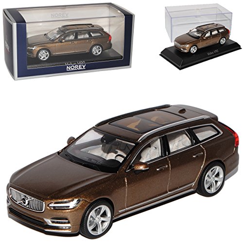 Norev Volvo V90 Kombi Twilight Bronze Braun Ab 2016 1/43 Modell Auto mit individiuellem Wunschkennzeichen von Norev B-M-W