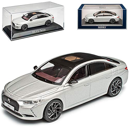 Ciroen DS9 E-Tense Limousine Christal Pearl Silber Weiss Ab 2020 1/43 Norev Modell Auto mit individiuellem Wunschkennzeichen von Norev Citroen