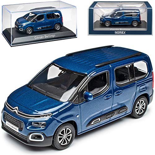 Citroen Berlingo III Dunkel Blau Metallic 3. Generation Ab 2018 1/43 Norev Modell Auto mit individiuellem Wunschkennzeichen von Norev Citroen