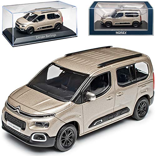 Citroen Berlingo III Sand Beige 3. Generation Ab 2018 1/43 Norev Modell Auto mit individiuellem Wunschkennzeichen von Norev Citroen