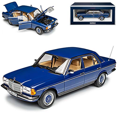 Mercedes-Benz W123 230 E-Klasse Limousine Blau 1975-1986 1/18 Norev Modell Auto von Norev Mercede-Benz