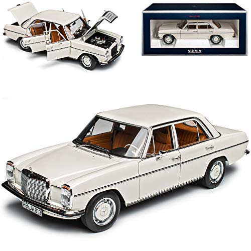 Mercedes-Benz 200 /8 Strich Acht Limousine Weiss W114 W115 Modell 1967-1976 Version Serie 0,5 1967-1969 1/18 Norev Modell Auto von Norev Mercedes-Benz