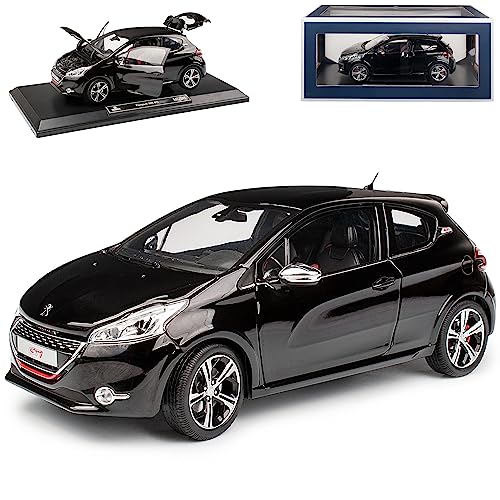 Peugeot 208 I G-t-i 1. Generation Schwarz 2012-2019 limiiert 500 Stueck 1/18 Norev Modell Auto mit individiuellem Wunschkennzeichen von Norev Peugeot