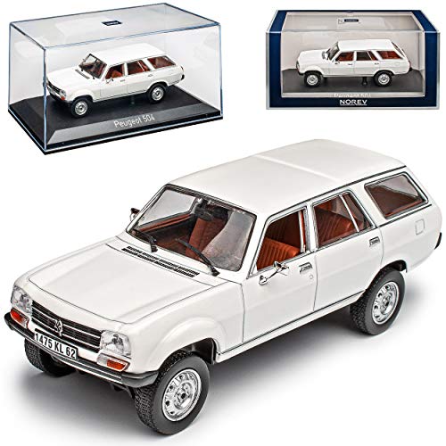 Peugeot 504 Break Dangel Kombi Weiss 1968-2005 1/43 Norev Modell Auto von Norev Peugeot