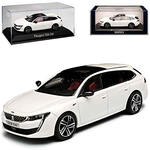 Peugeot 508 II GT SW Kombi Weiss 2. Generation Ab 2018 1/43 Norev Modell Auto von Norev Peugeot