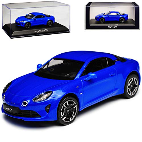 Renautl Alpine A110 Coupe Blau Ab 2017 1/43 Norev Modell Auto mit individiuellem Wunschkennzeichen von Norev Renault