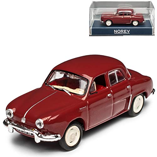 Renautl Dauphine Limousine Dunkel Rot 1956-1968 H0 1/87 Norev Modell Auto von Norev Renault