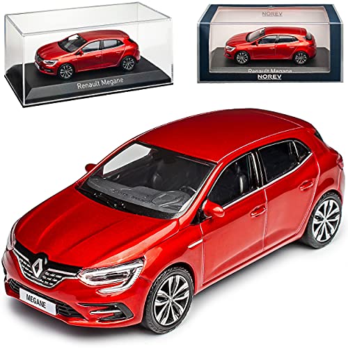 Renautl Megane IV Flamme Rot Metallic 5 Türer 4. Generation Modell Ab 2015 Version Ab Facelift 2019 1/43 Norev Modell Auto von Norev Renault