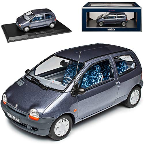 Renautl Twingo I Meteor Grau 1. Generation 1993-2007 1/18 Norev Modell Auto mit individiuellem Wunschkennzeichen von Norev Renault