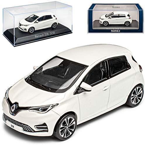 Renautl ZOE ZE50 Weiss Modell ab 2012 Version ab Facelift 2020 1/43 Norev Modell Auto von Norev Renault