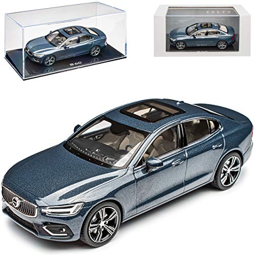 Volvo S60 Limousine Denim Blau 3. Generation Ab 2018 1/43 Norev Modell Auto mit individiuellem Wunschkennzeichen von Norev Volvo