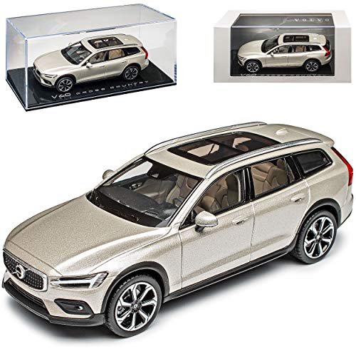 Volvo V60 Cross Country Kombi Birch Beige 3. Generation Ab 2018 1/43 Norev Modell Auto von Norev Volvo