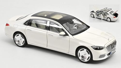 Modell Leiter kompatibel mit MERCEDES MAYBACH S 680 4MATIC 2021 MET.DIAMOND WHITE 1:18 NOREV NV183918 von Norev