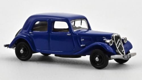 Modell in Maßstab, kompatibel mit CITROEN 11 AL 1938 EMERAUDE BLUE 1:87 NOREV NV153009 von Norev