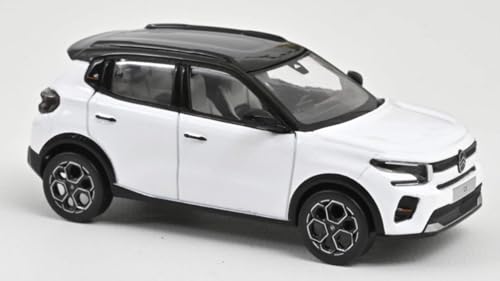 Modell in Maßstab Norev kompatibel mit CITROEN C3 2024 POLAR WHITE/BLACK ROOF 1:43 SCALE MODEL NV155311 241217 von Norev