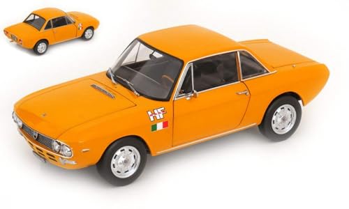 Norev Modellauto Lancia Fulvia 1600 HF Luxus 1971 Orange Limited Edition 1:18 Auto-Modell, Klassiker, Erwachsene, Modellbau-Enthusiasten, Unisex von Norev