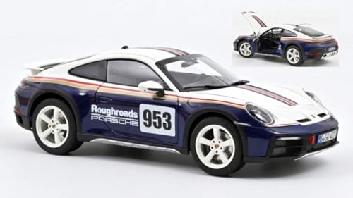 Modell in Maßstab Norev kompatibel mit Porsche 911 DAKAR 2023 ROUGHROADS 1:18 Modell SCALE NV187240 241217 von Norev