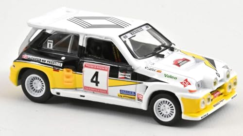 Modell in Maßstab Norev kompatibel mit RENAULT MAXI 5 TURBO N.4 RALLY ASTURIAS 1986 1:43 Treppenmodell NV510622 241220 von Norev