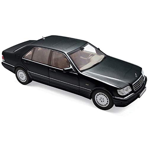 Norev 183721 kompatibel mit Mercedes Benz S320 schwarz metallic 1997 Maßstab 1:18 Modellauto von Norev