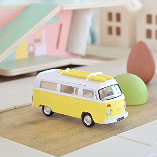 Norev 841101 Volkswagen Kombi T2b Camper Van Miniatur, gelb, 1/43e von Norev