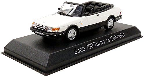 Norev – 900 Turbo 16 Cabrio 1992 Saab Fahrzeug Miniatur, 810043, weiß, Maßstab 1/43 von Norev