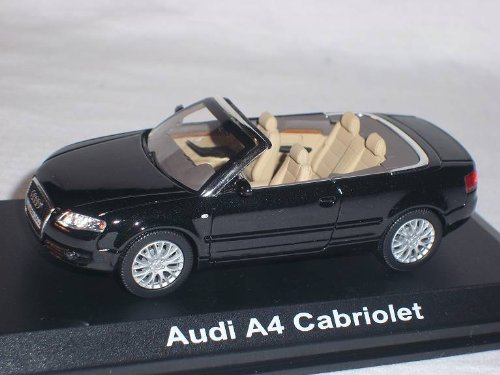 NOREV A*U*D*I A4 A 4 2005 Cabrio Phantom Schwarz 1/43 Modell Auto Modellauto Sonderangebot von Norev B-M-W