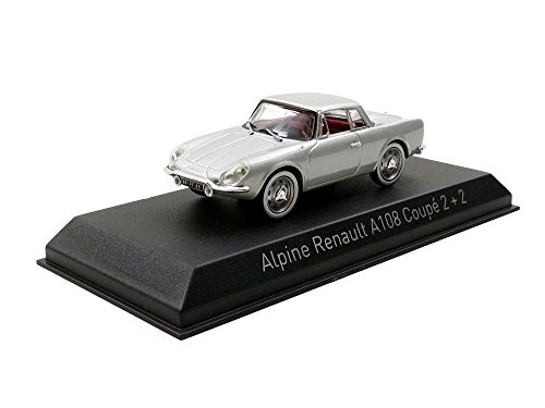 Norev- Alpine Renault A 108 Coupe 1961 Miniatur-Fahrzeug, Silber, Maßstab 1:43 von Norev