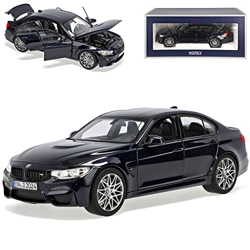 Norev B*M*W 3er M3 F80 Limousine Blau Metallic Fast Schwarz 6. Generation F30 2011-2019 1/18 Modell Auto von Norev