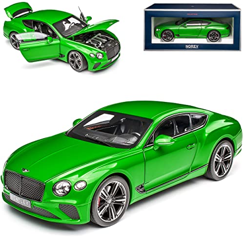 Norev Bentley Continental GT Coupe Apple Grün 3. Generation Ab 2018 1/18 Modell Auto von Norev