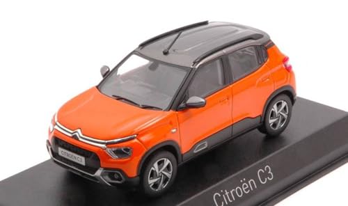 Norev Citroen C3 2021 orange grau Miniatur 1:43 von Norev