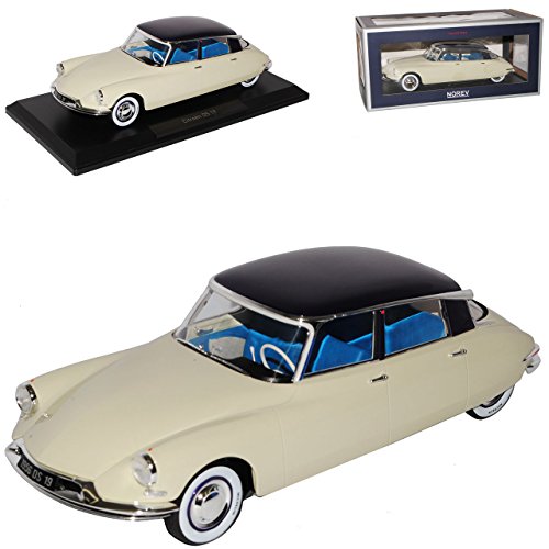 Norev Citroen DS19 Limousine Beige mit Schwarzem Dach 1955-1968 1/18 Modell Auto mit individiuellem Wunschkennzeichen von Norev B-M-W