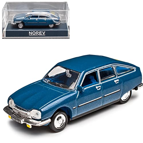 Norev Citroen GS Pallas 5 Türer Blau Metallic 1970-1986 H0 1/87 Modell Auto von Norev B-M-W