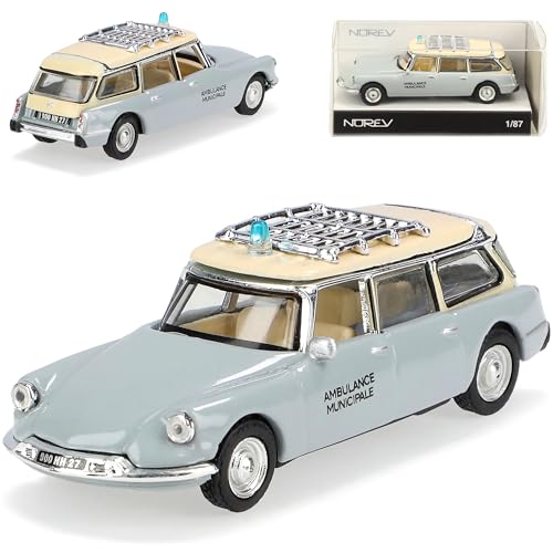 Norev Citroen ID 19 Break Ambulance Grau H0 1/87 Modell Auto von Norev B-M-W