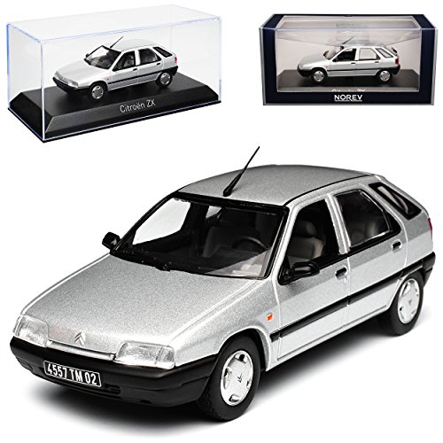 Norev Citroen ZX 5 Türer Silber Quartz Grau 1991-1998 1/43 Modell Auto von Norev