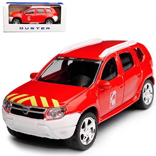 Norev Dacia Duster I SUV Rot Feuerwehr 1. Generation 2010-2018 1/64 Modell Auto mit individiuellem Wunschkennzeichen von Norev B-M-W