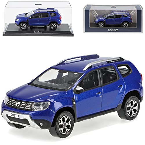 Norev Dacia Duster II Iron Blau SUV 2. Generation Ab 2018 1/43 Modell Auto mit individiuellem Wunschkennzeichen von Norev B-M-W