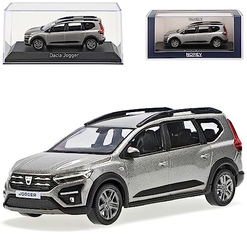 Norev Dacia Jogger Moonstone Grau Metallic Ab 2021 1/43 Modell Auto mit individiuellem Wunschkennzeichen von Norev B-M-W