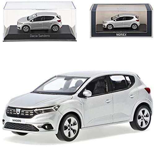 Norev Dacia Sandero 3 DJF Highland Silber Grau 3. Generation Ab 2021 1/43 Modell Auto von Norev