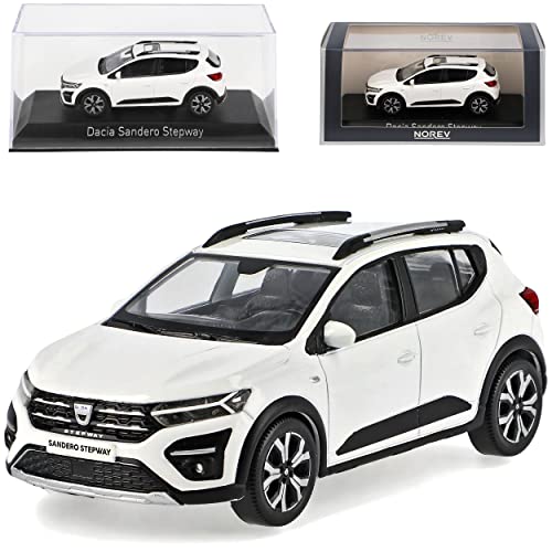 Norev Dacia Sandero Stepway 3 DJF Weiss 3. Generation Ab 2021 1/43 Modell Auto von Norev B-M-W